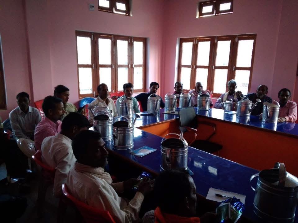 Distributing small irrigation equipment to farmers